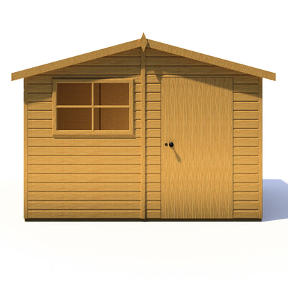 Shire Wroxham 10x8 Single Door Shiplap Style C