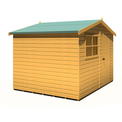 Shire Wroxham 10x8 Single Door Shiplap Style C