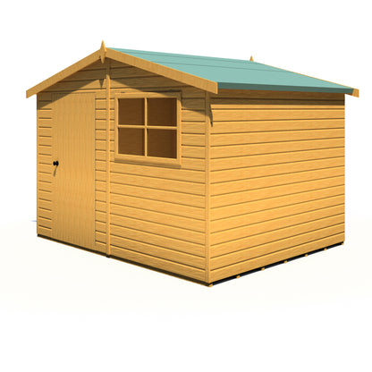 Shire Wroxham 10x8 Single Door Shiplap Style D