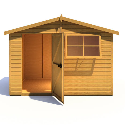 Shire Wroxham 10x8 Single Door Shiplap Style D