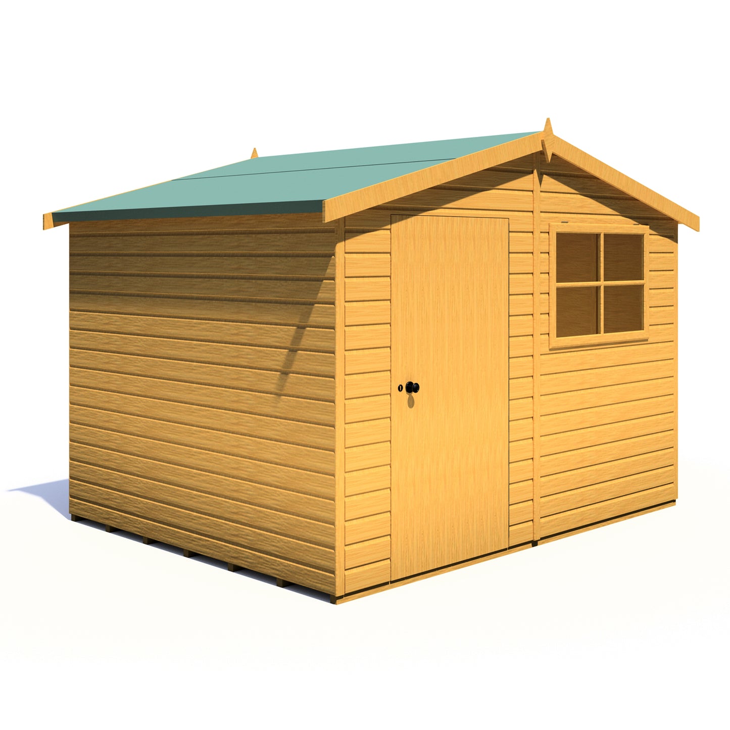 Shire Wroxham 10x8 Single Door Shiplap Style D