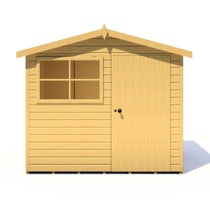 Shire Wroxham 8x6 Single Door Loglap Style C