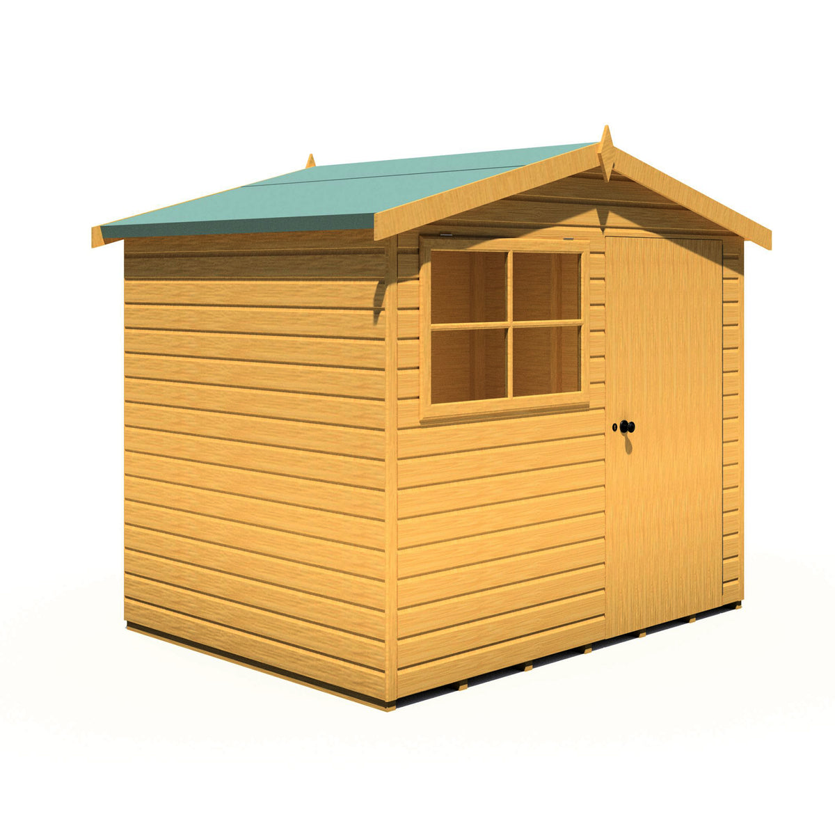 Shire Wroxham 8x6 Single Door Loglap Style C