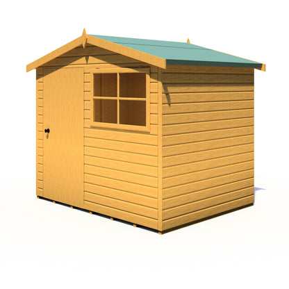 Shire Wroxham 8x6 Single Door Loglap Style D