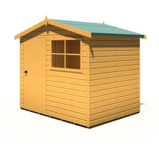 Shire Wroxham 8x6 Single Door Shiplap Style D