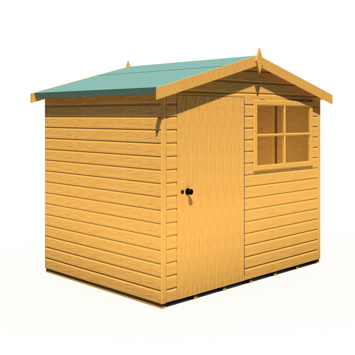 Shire Wroxham 8x6 Single Door Loglap Style D