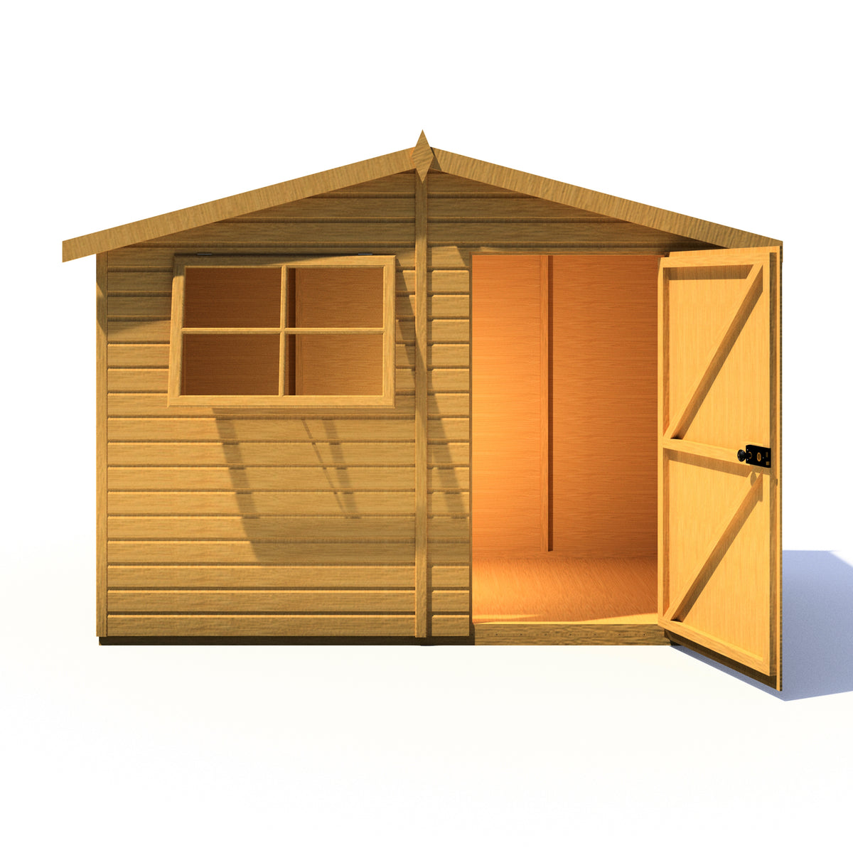 Shire Wroxham 10x6 Single Door Shiplap Style C