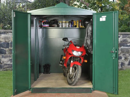 Asgard Motorcycle Storage Shed 5ft x 9ft - Police Preferred Specification