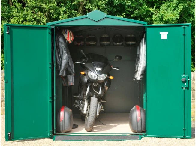 Asgard Motorcycle Storage Shed 5ft x 11ft - Police Preferred Specification