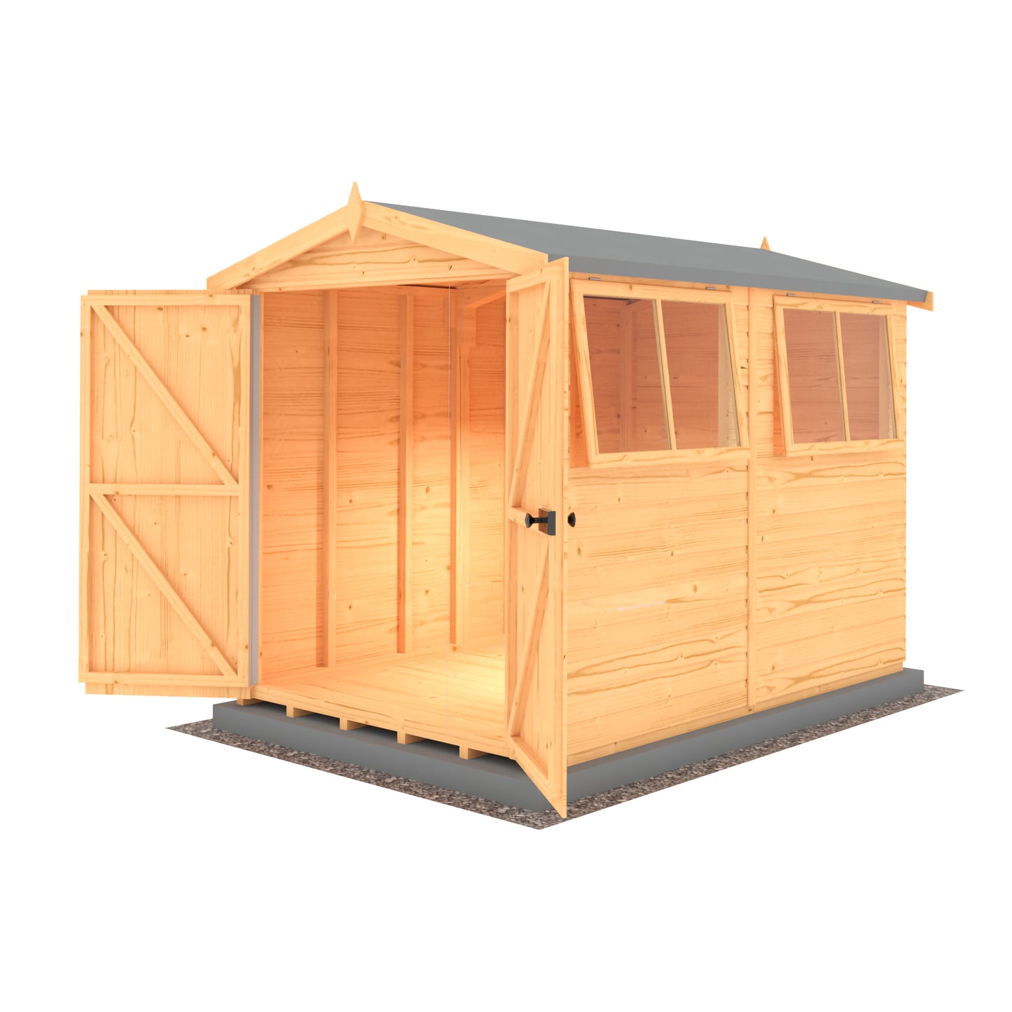 Shire Atlas 9x6 Double Door Shiplap