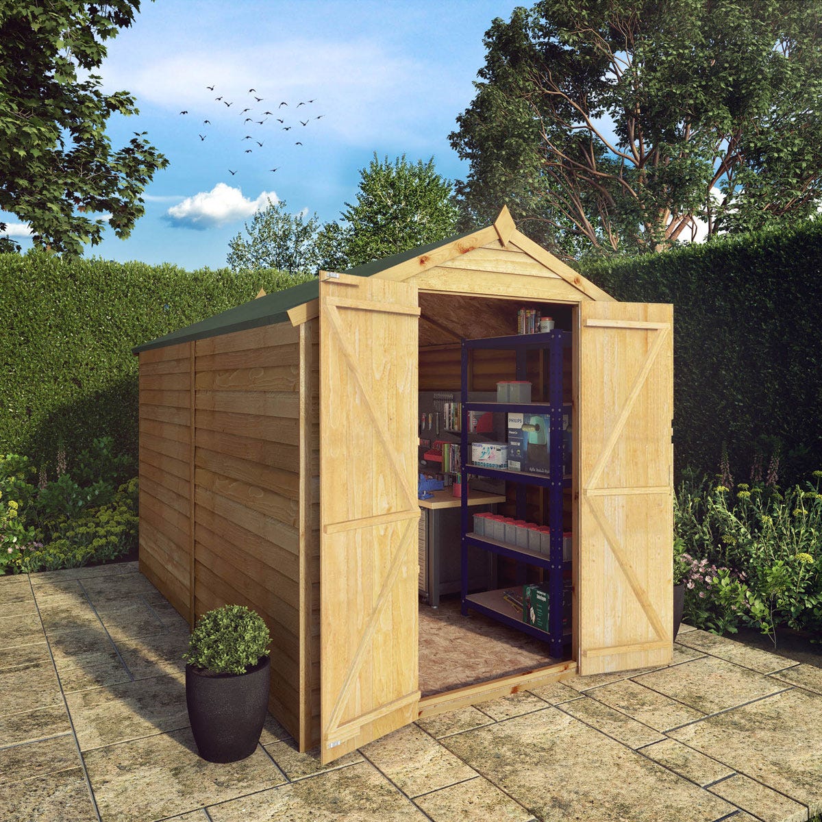Mercia 10 x 6 Modular Shiplap Apex