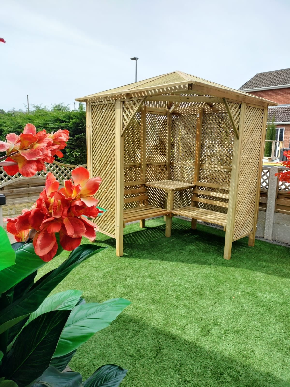 Shire Valencia Corner Arbour Pressure treated