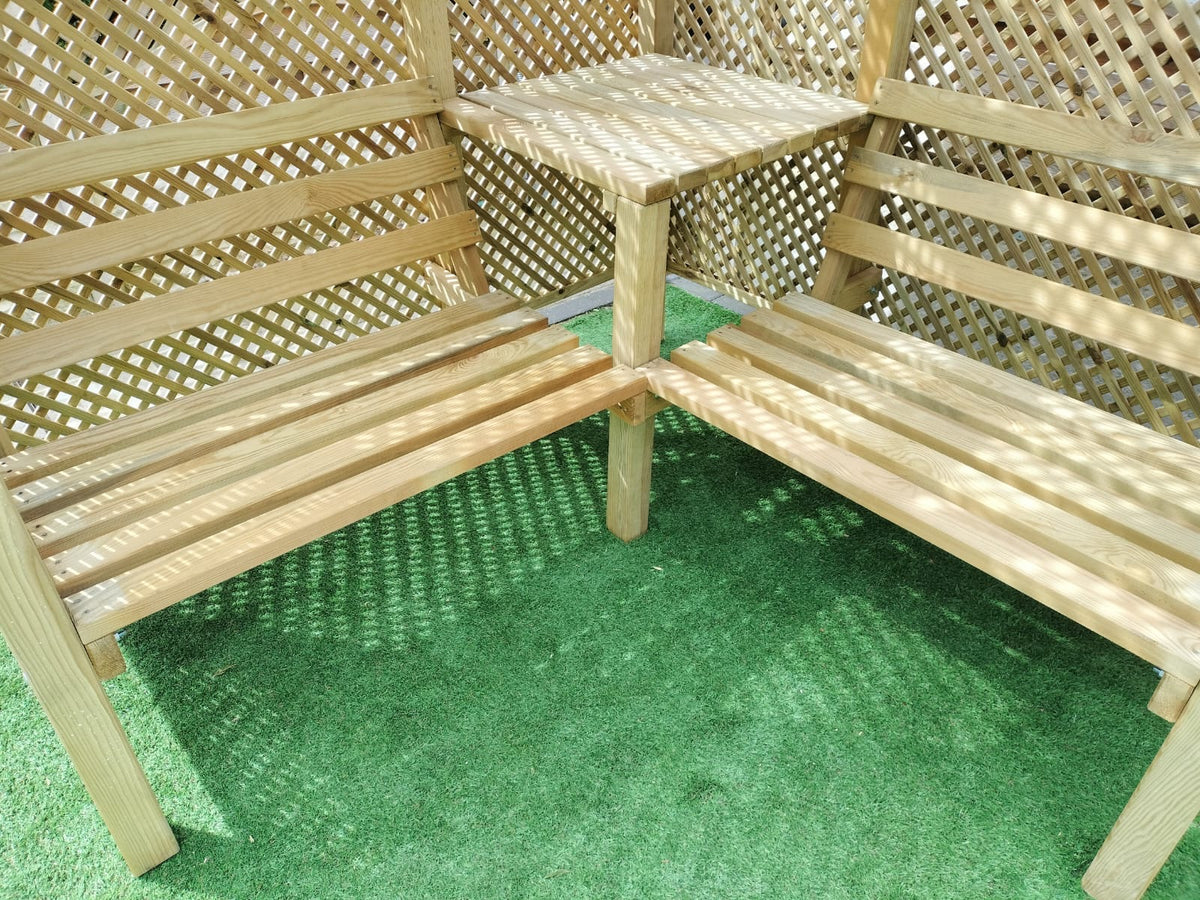 Shire Valencia Corner Arbour Pressure treated