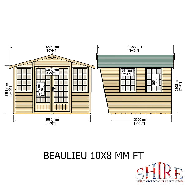 Shire Beaulieu 10x8 Shiplap