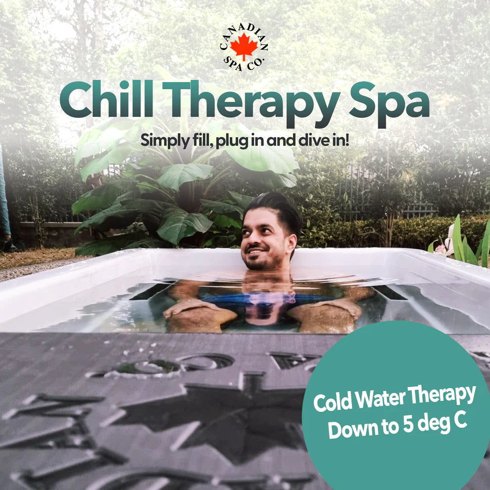 Chill Therapy Tub - Fill, plug in, and experience it Brown Finish