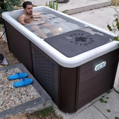 Chill Therapy Tub - Fill, plug in, and experience it Brown Finish