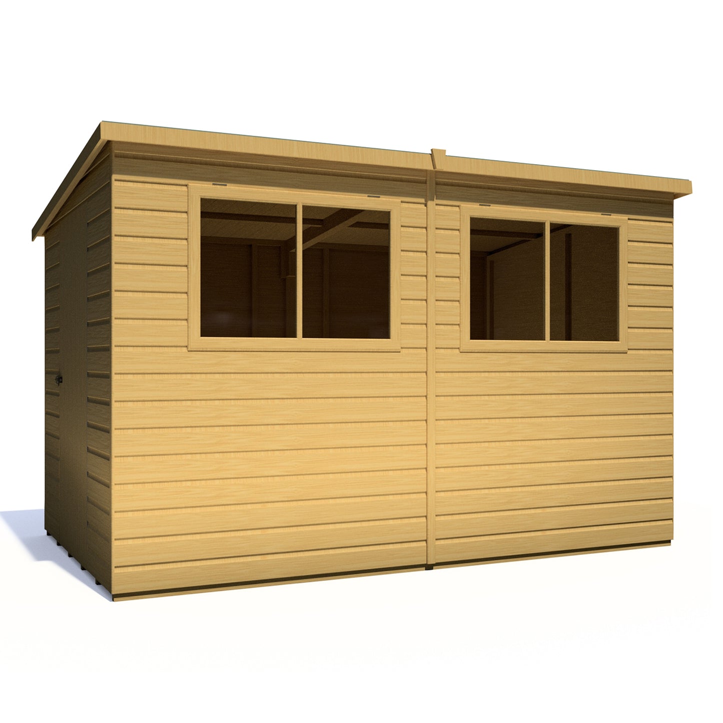 Shire Caldey Single Door 10x6 Shiplap Style A