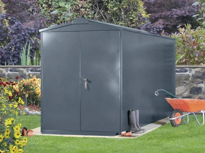 Asgard Metal Shed 5ft x 14ft (The Centurion P2) - Police Preferred Specification