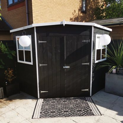 Shire Corner Shed 7x 7 Double Door