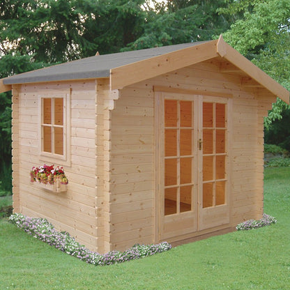 Shire Dalby 8Gx6 Log Cabin (28mm - 70mm Logs)