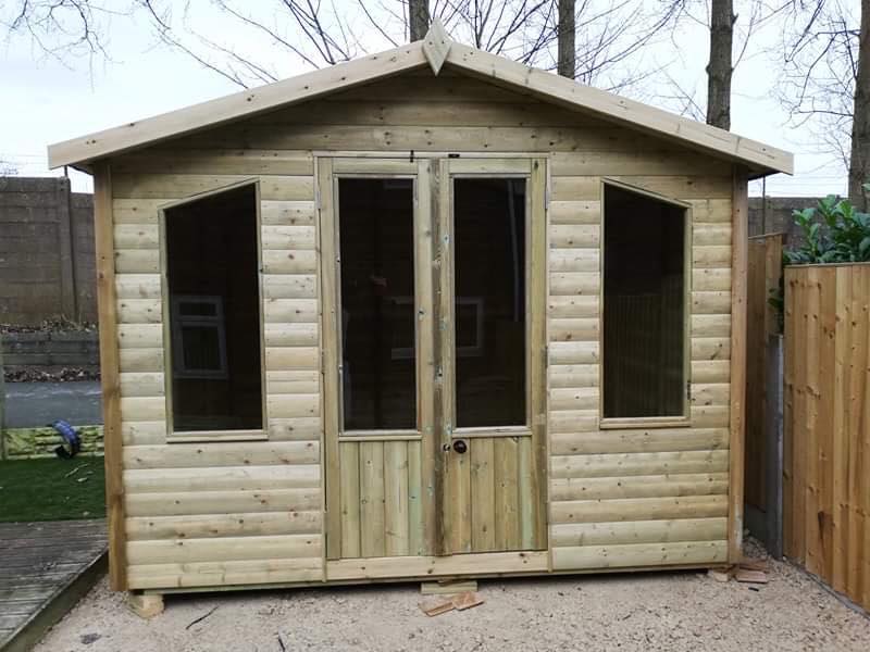 Churnet Valley Chatsworth 8X6 Summerhouse (Apex Roof)