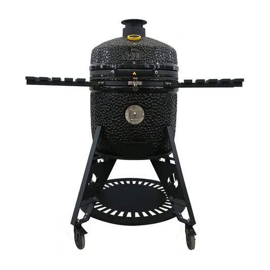 GRLLR Ember Pro Kamado Grill | Shiny Black including Trolley)