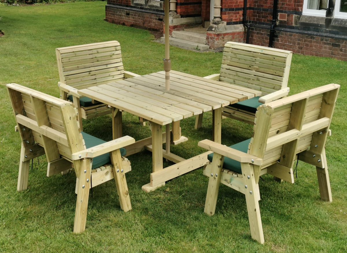 Churnet Valley Ergo 8 Seater Square Set 4XB
