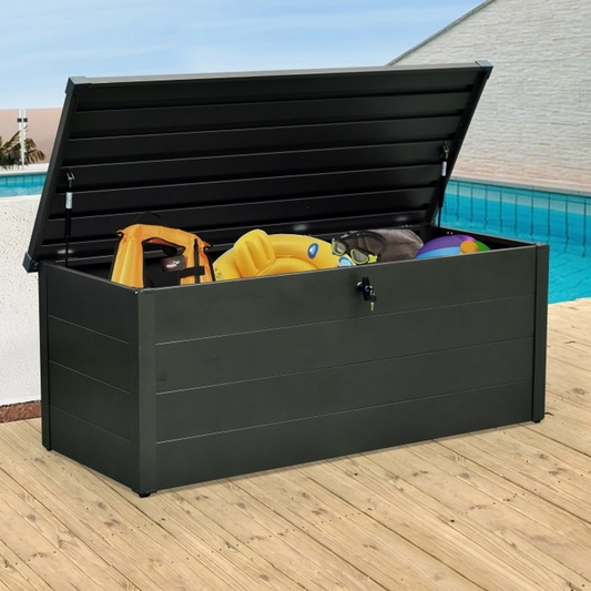 Falcon 500L Heavy Duty Garden Storage Box - Dark Grey