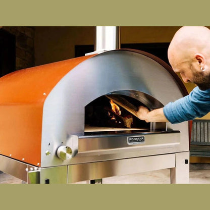 Fontana Marinara Rosso Dual Fuel Build-In Pizza Oven – Outdoor Italian Oven