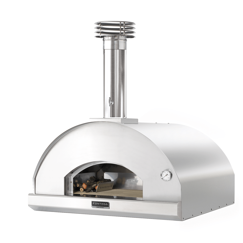 Fontana Marinara Stainless Steel Dual Fuel Build-In Pizza Oven