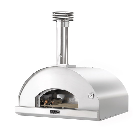 Fontana Marinara Stainless Steel Dual Fuel Build-In Pizza Oven