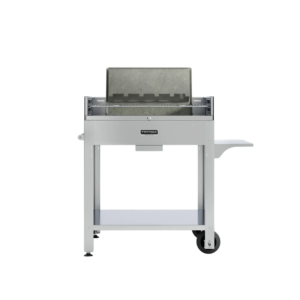 Fontana Tirreno Barbecue with Rotisserie – Premium Italian Wood & Charcoal Outdoor Grill