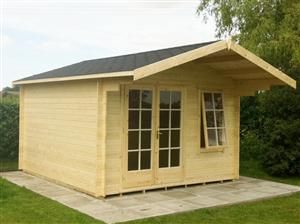 Shire Glenmore 14Gx14 Log Cabin (28mm - 70mm Logs)