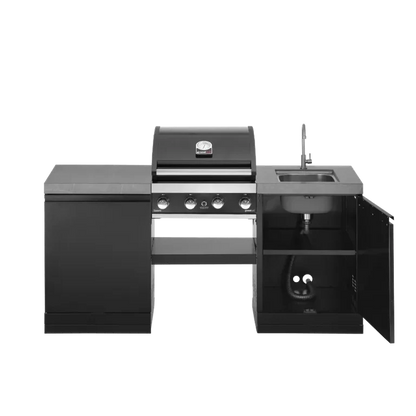 GrandPro 185 Outdoor Kitchen Premium Grill 4B with Sink