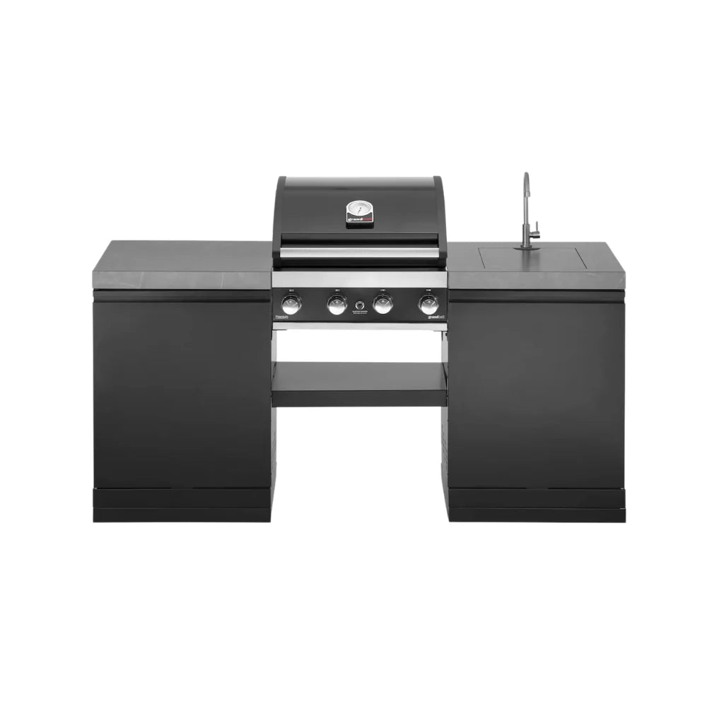 GrandPro 185 Outdoor Kitchen Premium Grill 4B with Sink