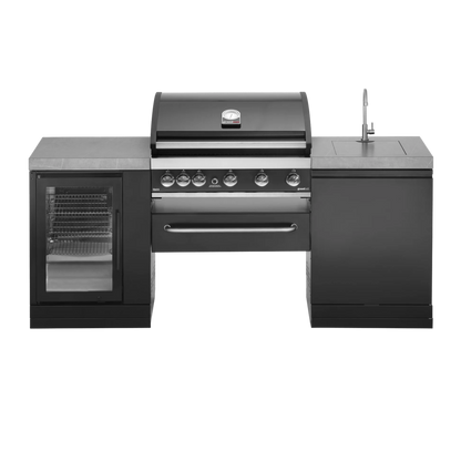 GrandPro 205 Outdoor Kitchen Maxim Grill G5 with Fridge & Sink