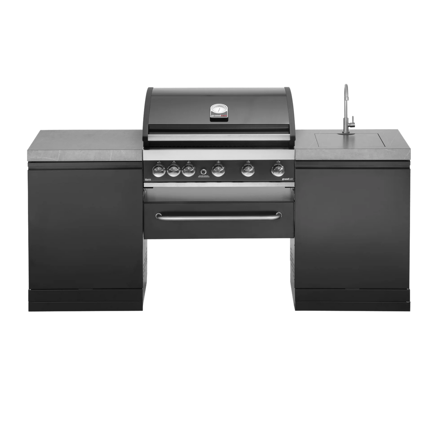 GrandPro 205 Outdoor Kitchen with Maxim G5 Gas BBQ & Built-in Sink