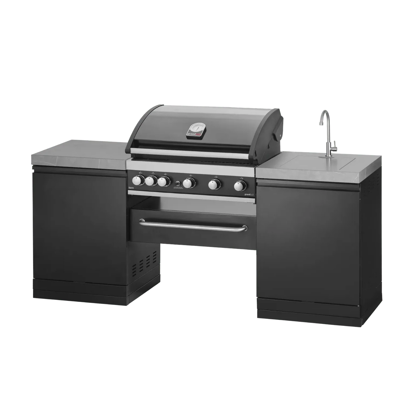 GrandPro 205 Outdoor Kitchen with Maxim G5 Gas BBQ & Built-in Sink