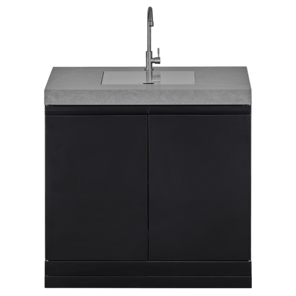 GrandPro 426 L-Shape Maxim G5 Outdoor Kitchen with Fridge & Sink