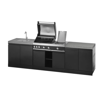 GrandPro 230 Premium G3 Plus Outdoor Kitchen with Built-In BBQ & Fridge