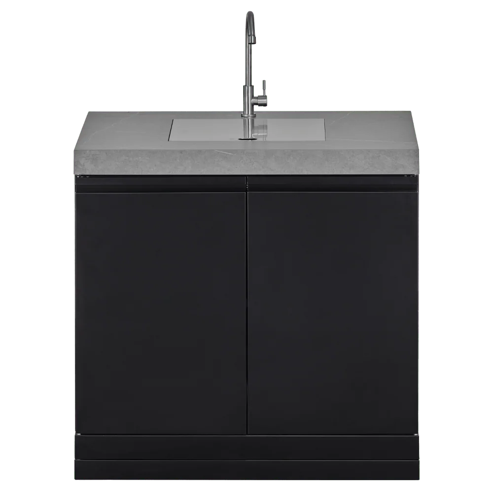 GrandPro 272 Crossray 4-Burner Outdoor Kitchen with Sink & Fridge