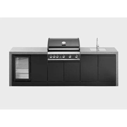 GrandPro 274 Maxim G5 Outdoor Kitchen Waterfall Edition – Built-In BBQ, Sink & Fridge