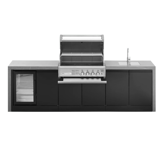 GrandPro 284 Crossray Outdoor Kitchen with Fridge & Sink