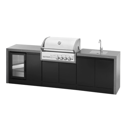 GrandPro 284 Crossray Outdoor Kitchen with Fridge & Sink