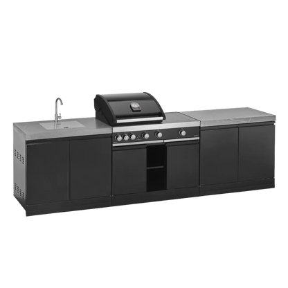 GrandPro 287 Premium G4 Plus Outdoor Kitchen with Sink – Built-In BBQ