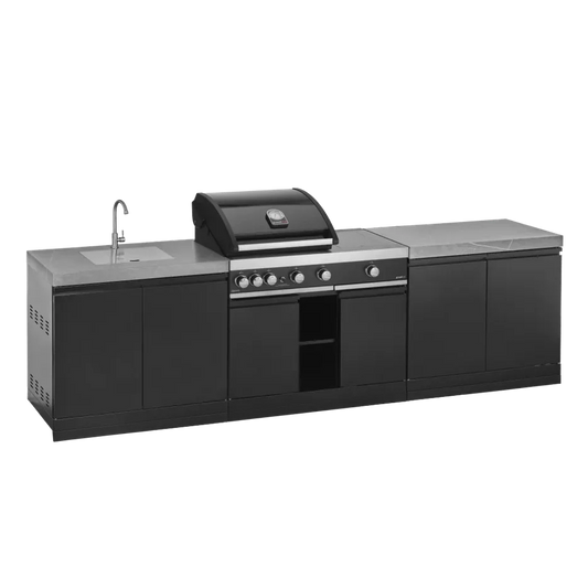 GrandPro 287 Premium G4 Plus Outdoor Kitchen with Sink – Built-In BBQ