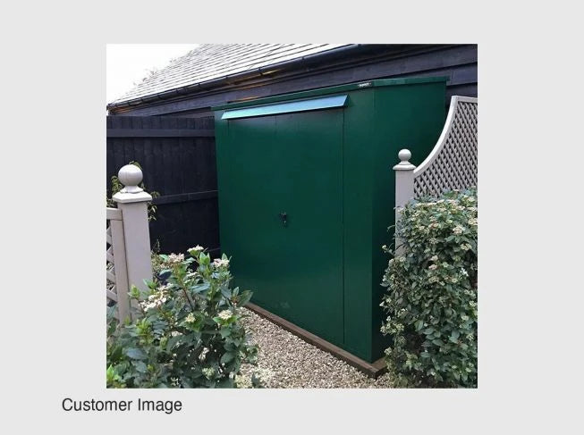 Asgard Metal Garden & Bike Shed 7ft x 3ft (The Trojan Plus) - 5 Point Locking