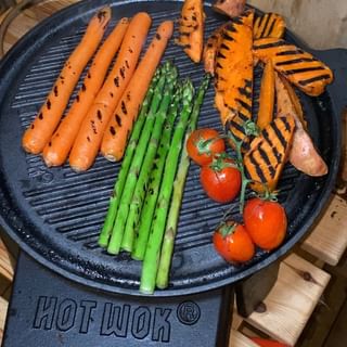 HOT WOK 32.5 cm Dual-Sided Grill Pan