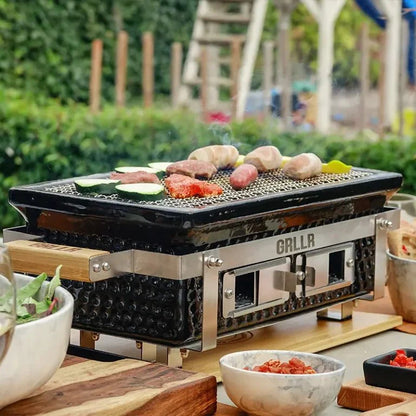 GRLLR Osaka Shichirin Table Grill – Ceramic Hibachi Rectangular BBQ