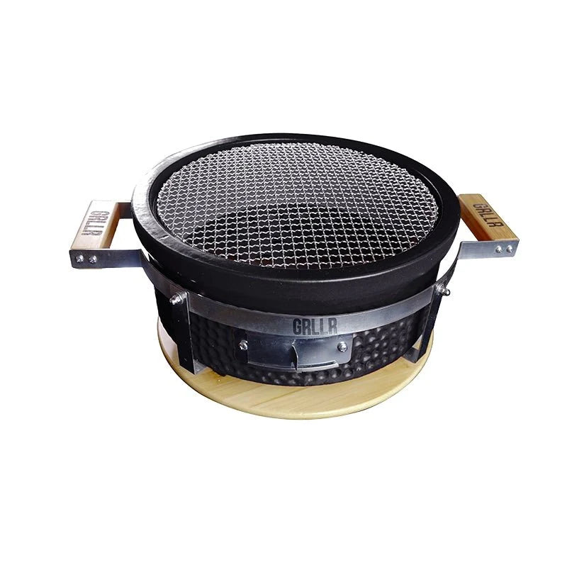 GRLLR Tokyo Shichirin Table Grill – Ceramic Hibachi Round BBQ